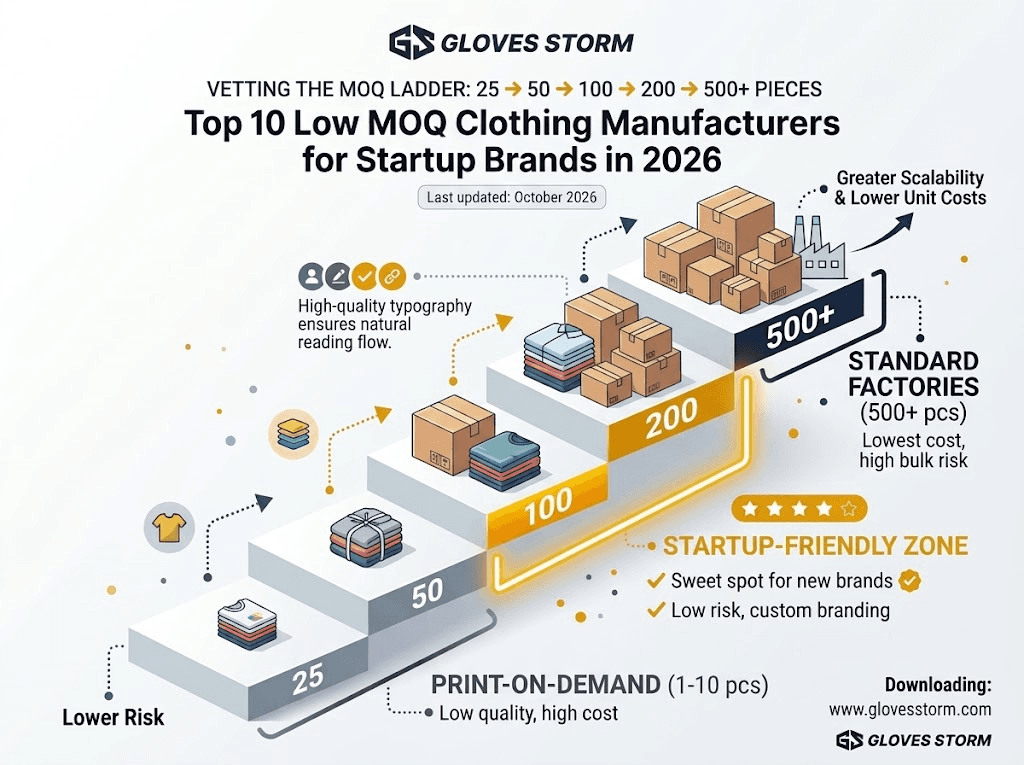 Top 10 Low MOQ Clothing Manufacturers for Startups (2026)