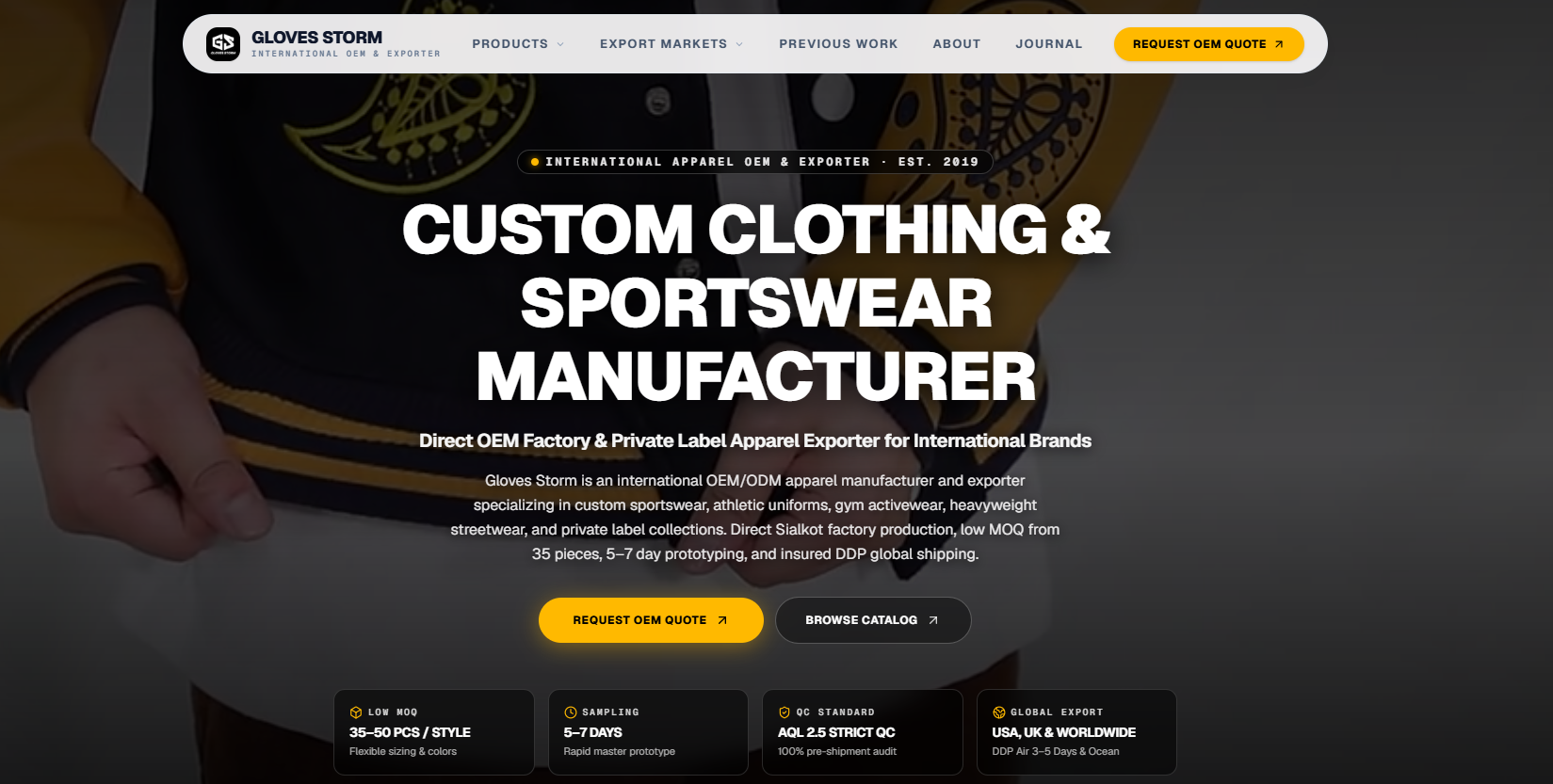 Gloves Storm Sialkot OEM factory floor