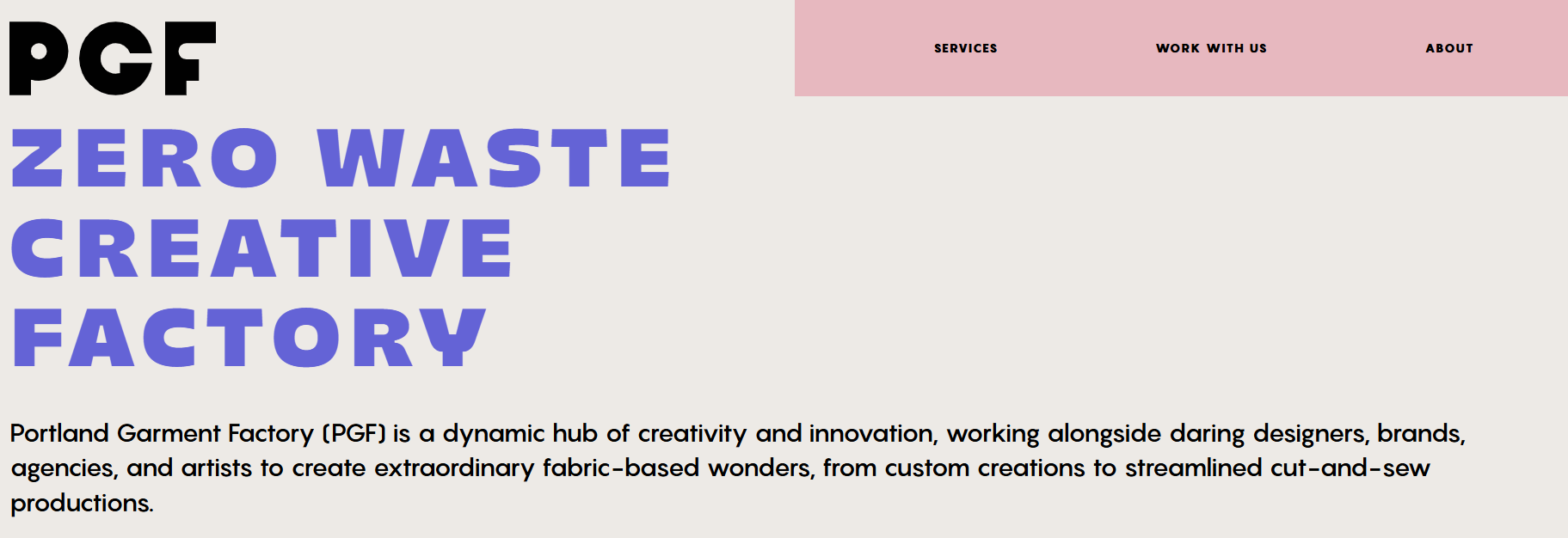 Portland Garment Factory sustainable apparel