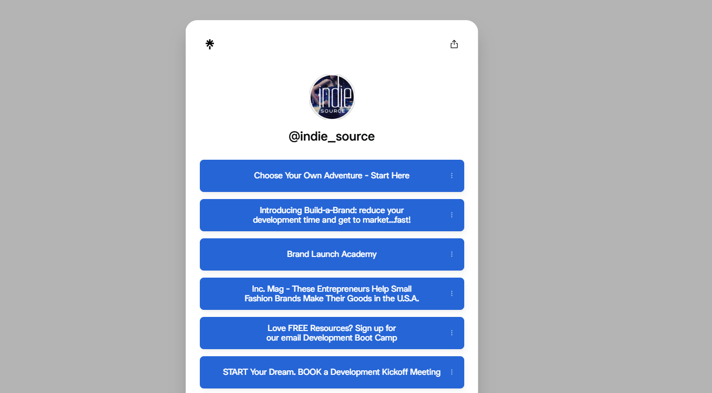 Indie Source fashion development and production